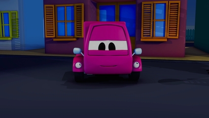 汽車城之警車和消防車-第4集　粉色小車