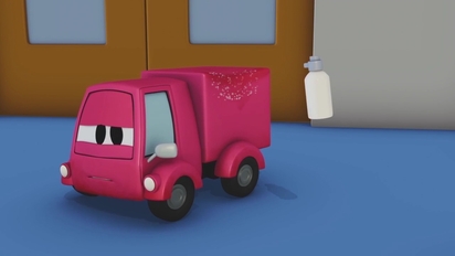 汽車城之警車和消防車-第6集　粉色小車的車禍
