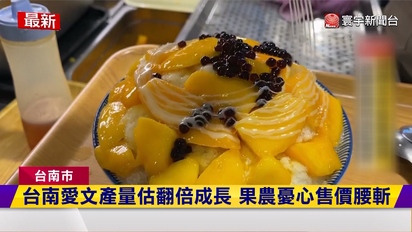 寰宇新聞-芒果價格要跌了？台南芒果產量估增8成 價錢恐砍半果農愁