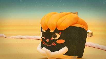 壽司大相撲-第31集　黏黏的 刺刺的 納豆卷乃豆與海膽乃花的對戰！！